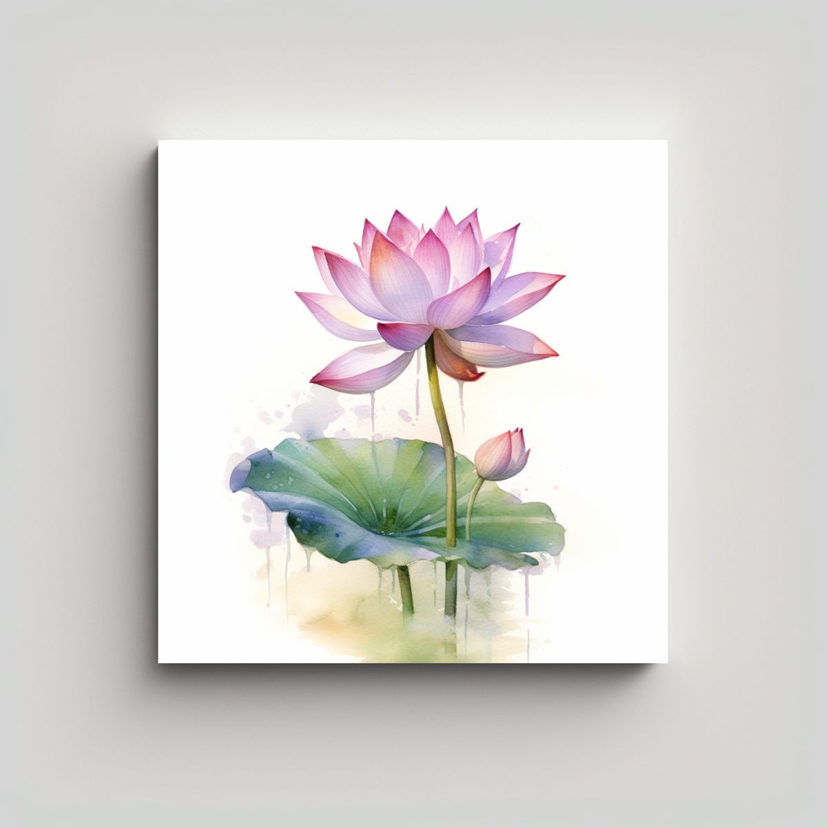 GENERICO - Decoración De Pared Arte Unico Loto Tallado 100x100 Cm