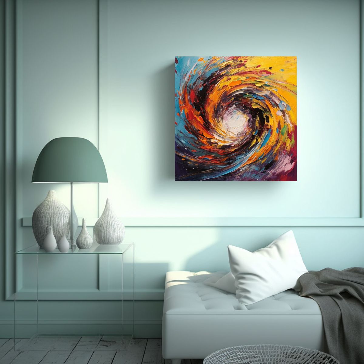 GENERICO - Cuadro Expresión Temática Captura La 100x100 Cm