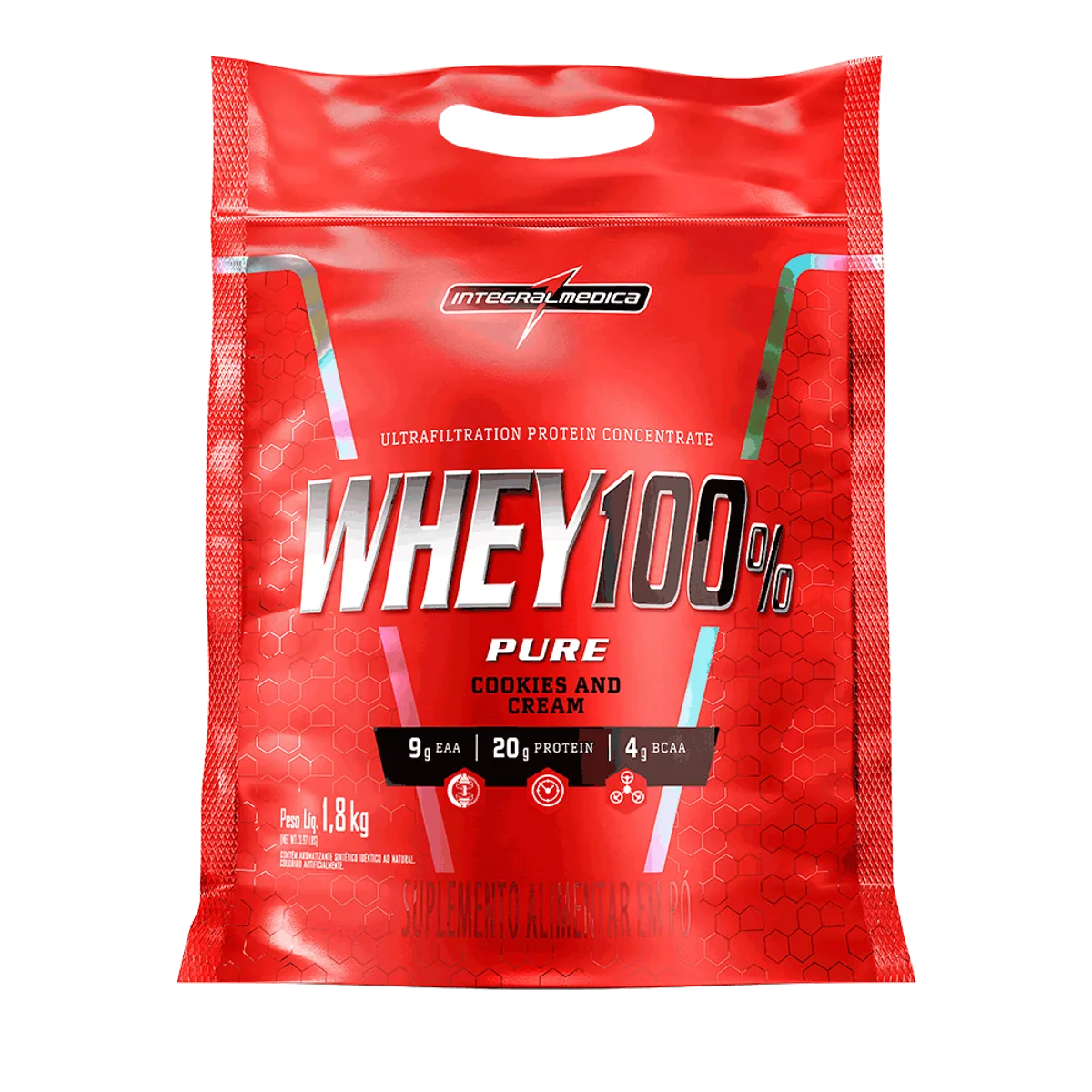 INTEGRALMEDICA - PROTEÍNA WHEY 100% PURE - 4Lb - COOKIES - INTEGRALMÉDICA