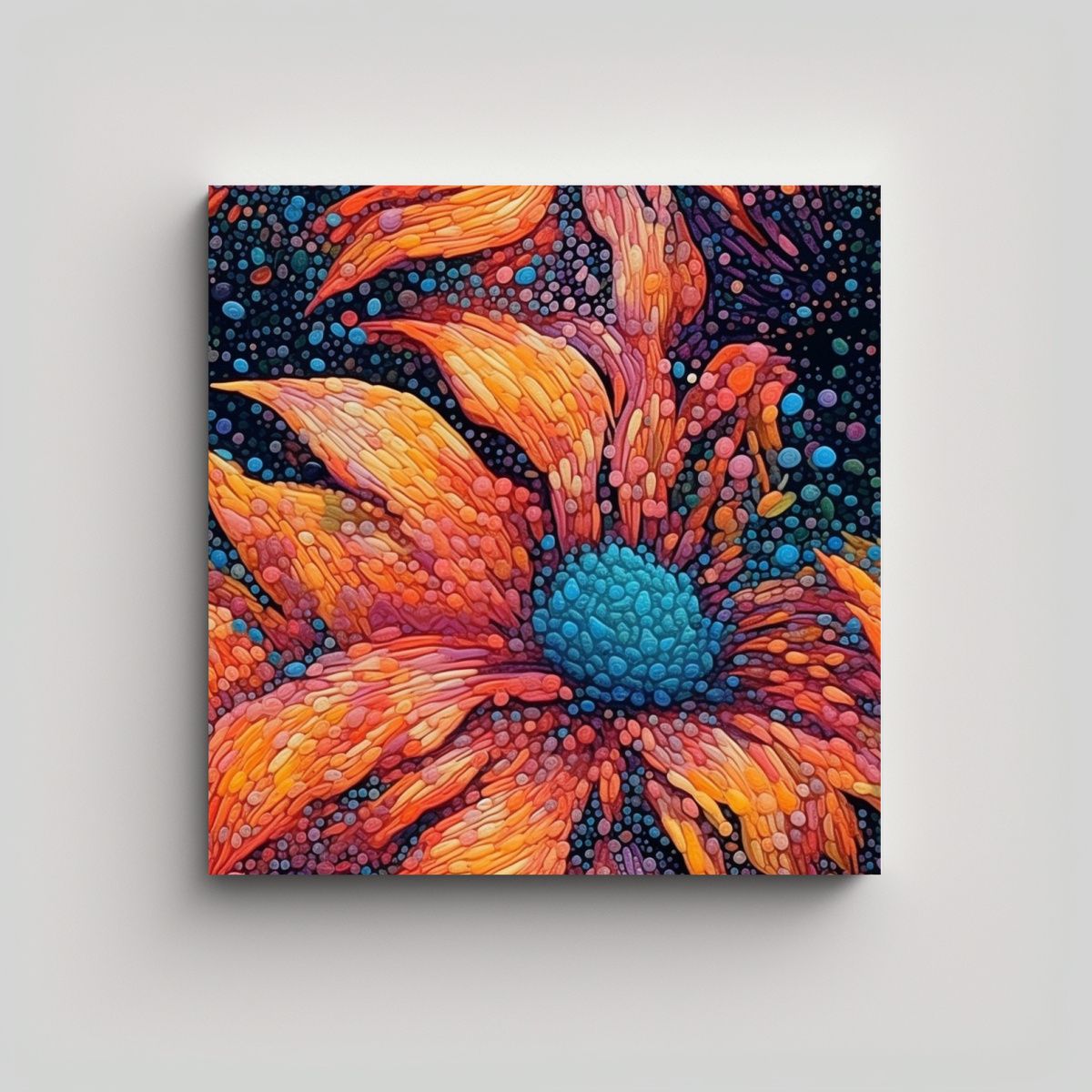 GENERICO - Pinturas Decorativas Impresionantes En Relieve 100x100 Cm