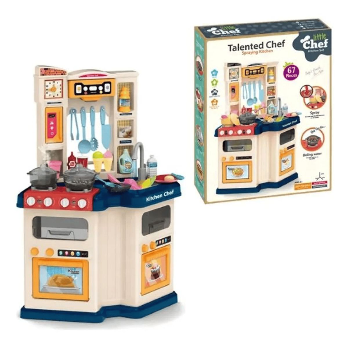 CARIBEE - Juego Cocina para niños 67 piezas