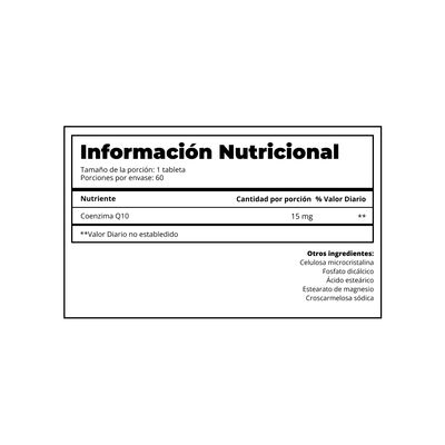 Imagen 2 del producto COENZIMA Q10 15MG - 60 TABS