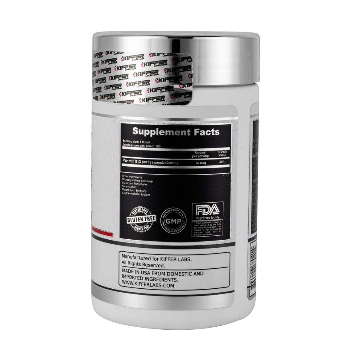 KIFFER - VITAMINA B12 12mcg - 100 TABS