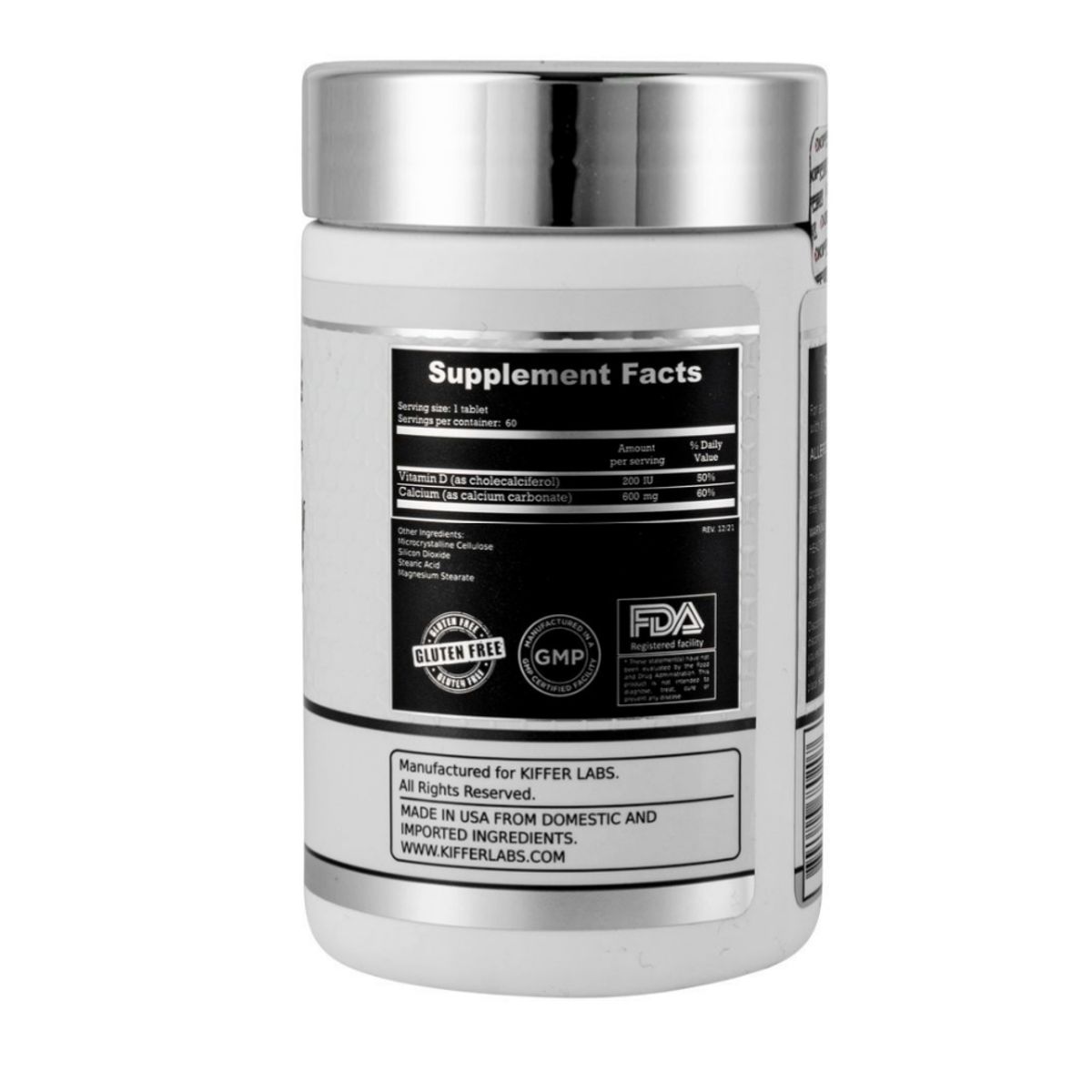 KIFFER - CALCIO + VITAMINA D - 600MG + 200UI - 60 TABS