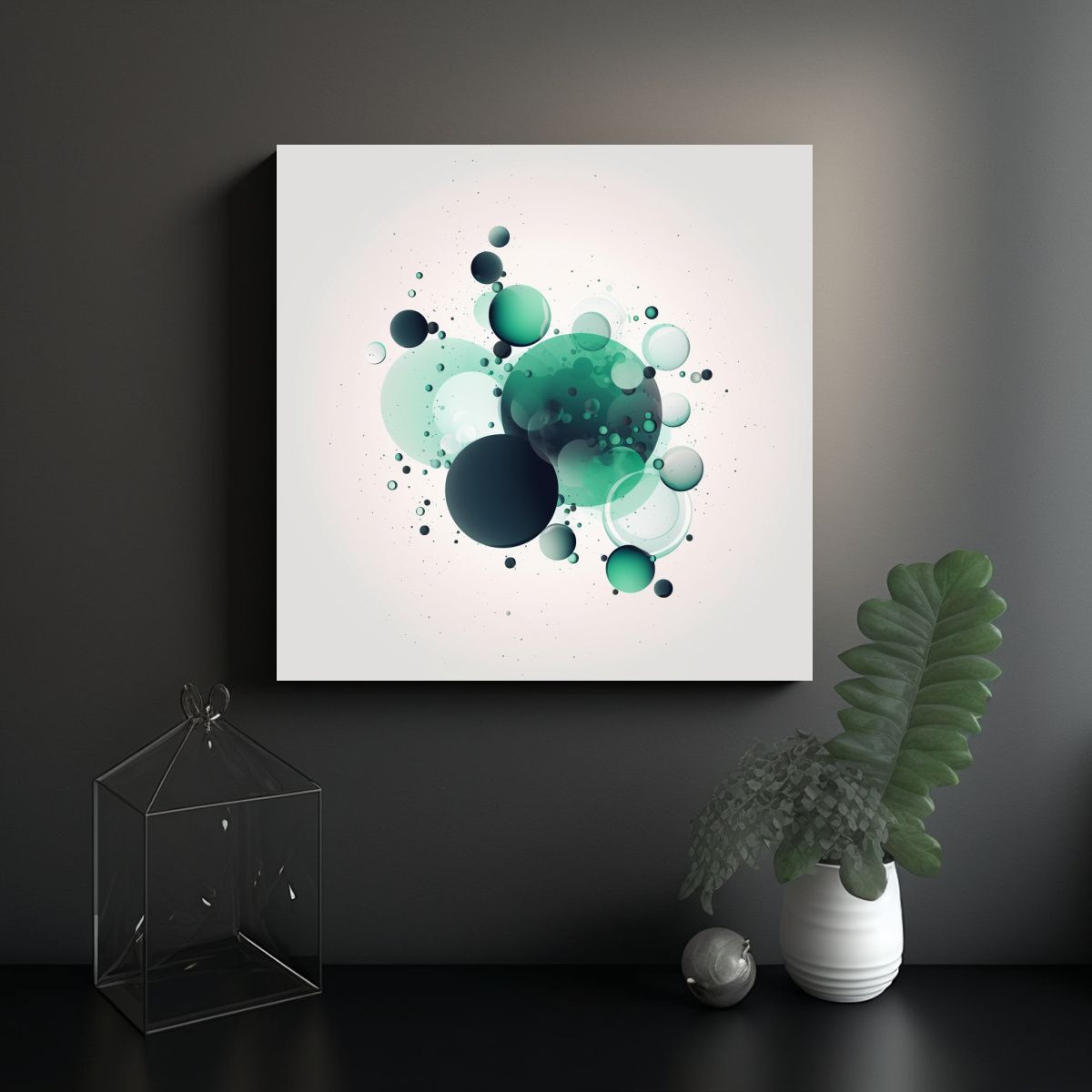 GENERICO - Cuadro De Arte Digital Para Empresa De Terapia De 100x100 Cm