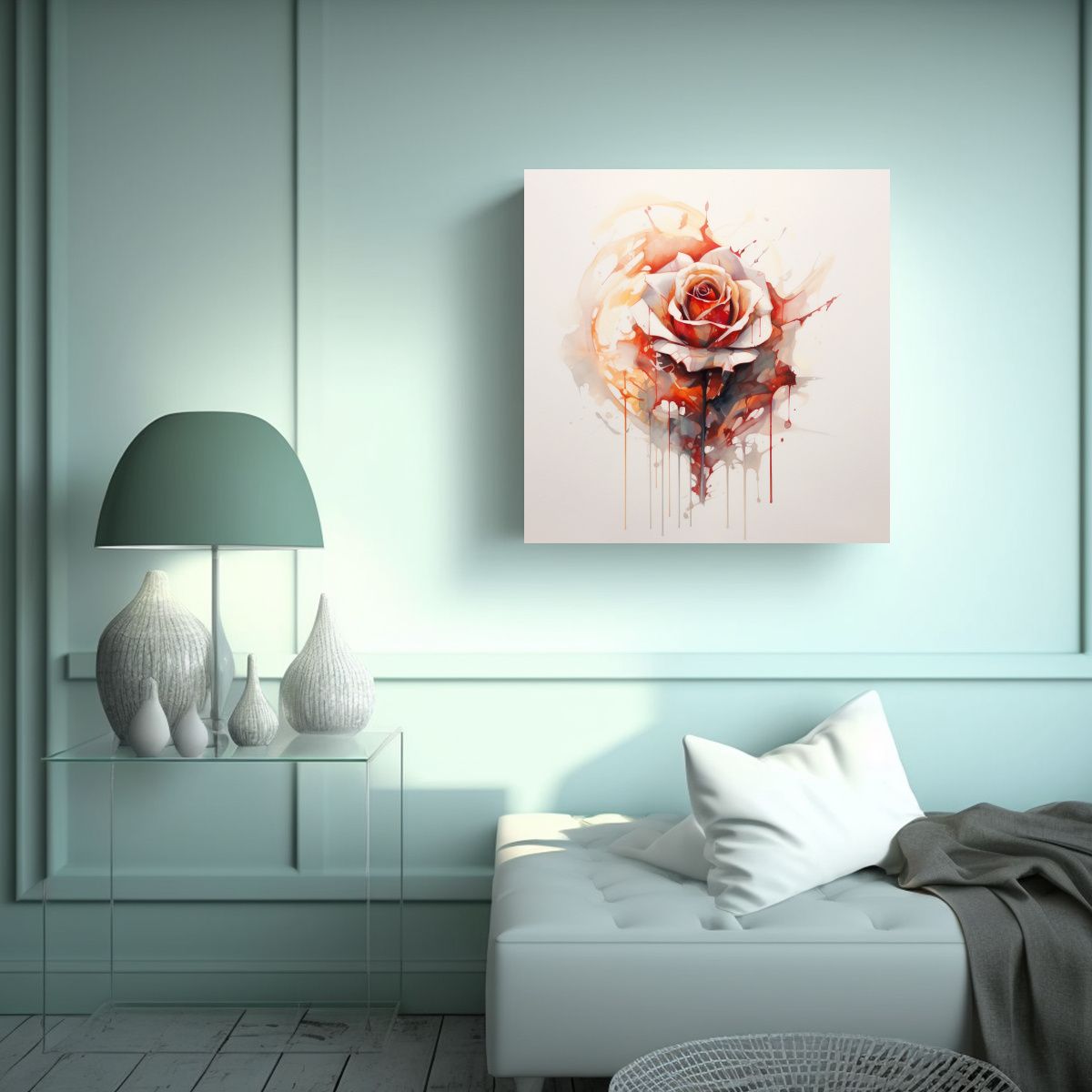 GENERICO - Fotografía Geométrica Detallada En Tela Con 100x100 Cm