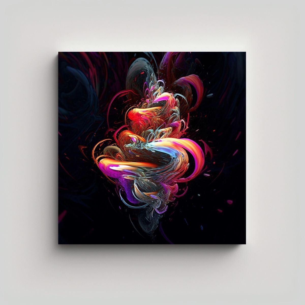 GENERICO - Pinturas Decorativas Modernas De Neón Rosa Y 100x100 Cm