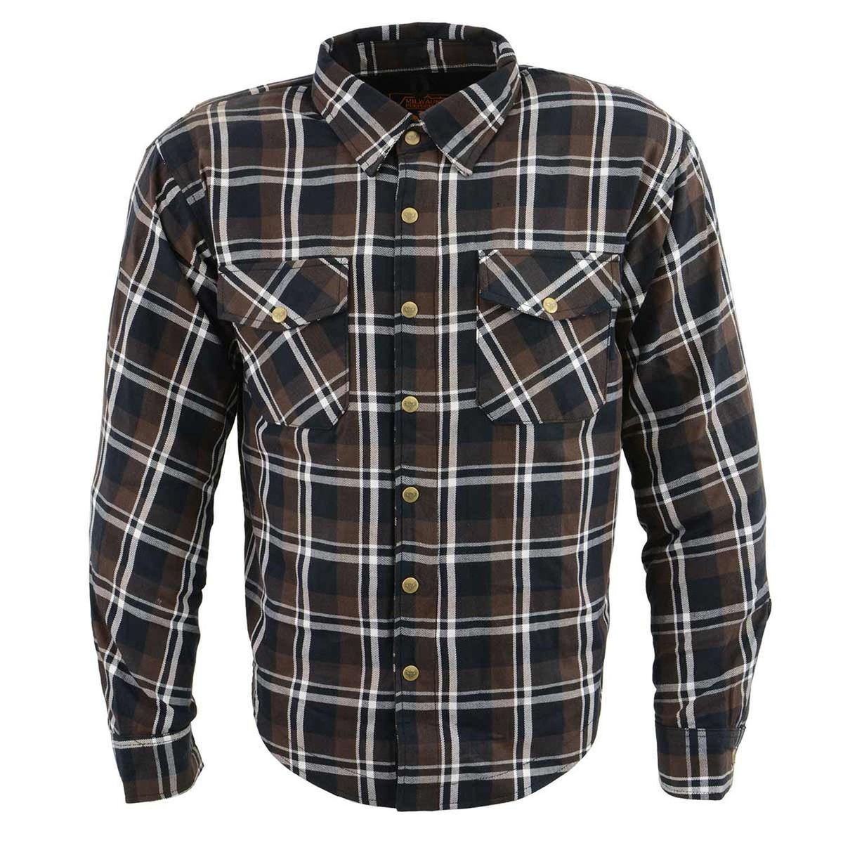 MILWAUKEE LEATHER - MILWAUKEE LEATHER - Chaqueta cProtecciones CaféNegroBlanco