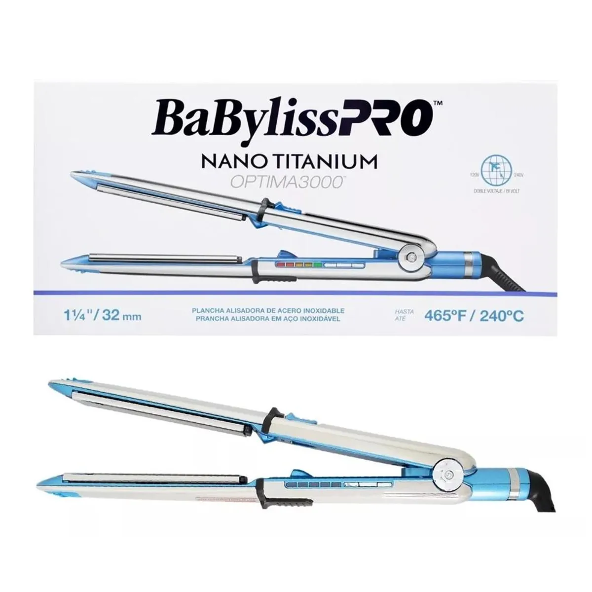 BABYLISS PRO - Babyliss Pro Alisador Plancha Optima 3000 Bivoltaje