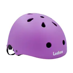 GENERICO - Casco Urbano Ledivo Purple Talla S 48-55