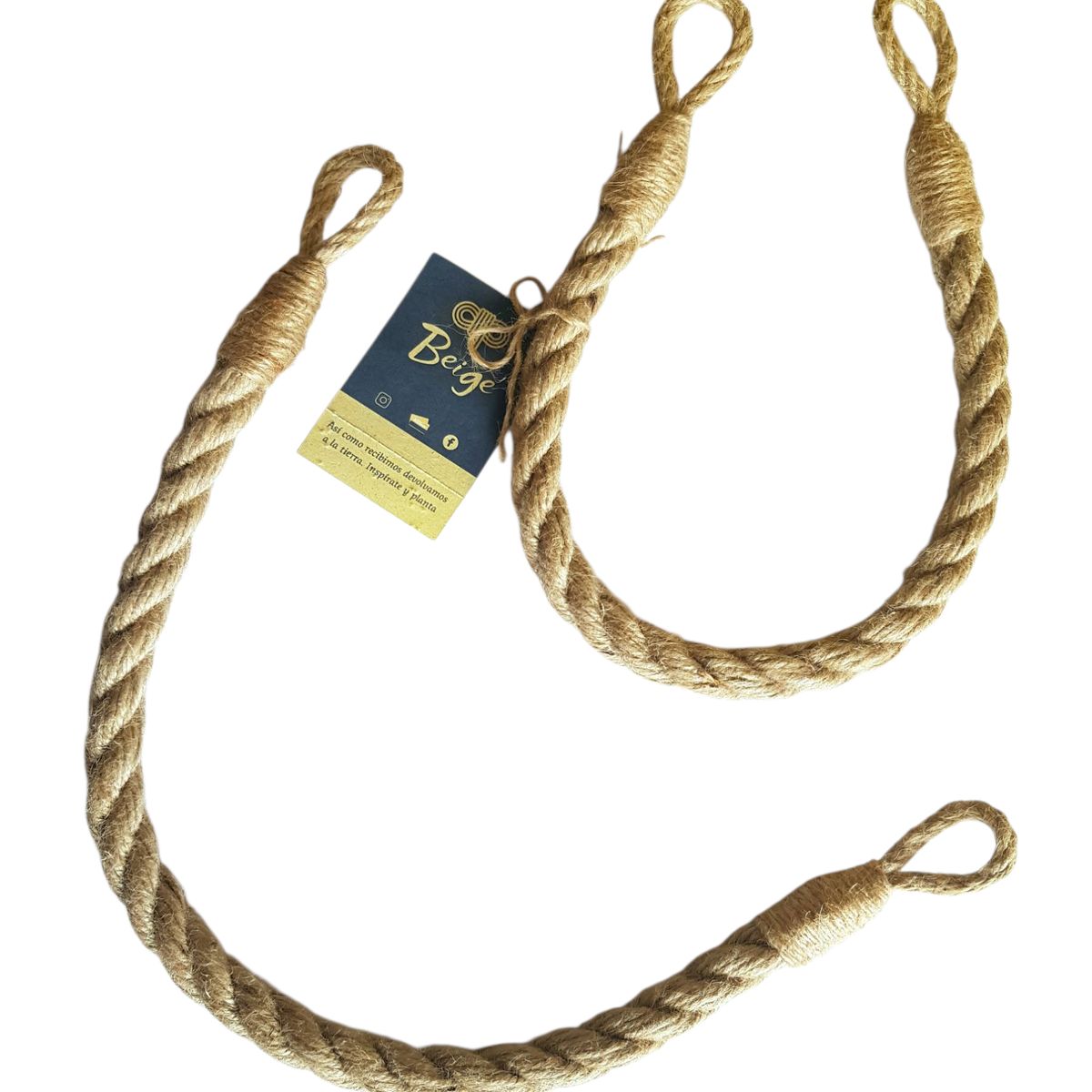 BEIGE - Colgador multiuso de yute