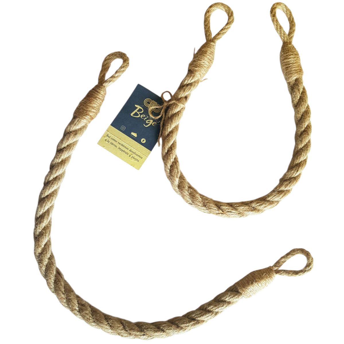 BEIGE - Colgador multiuso de yute