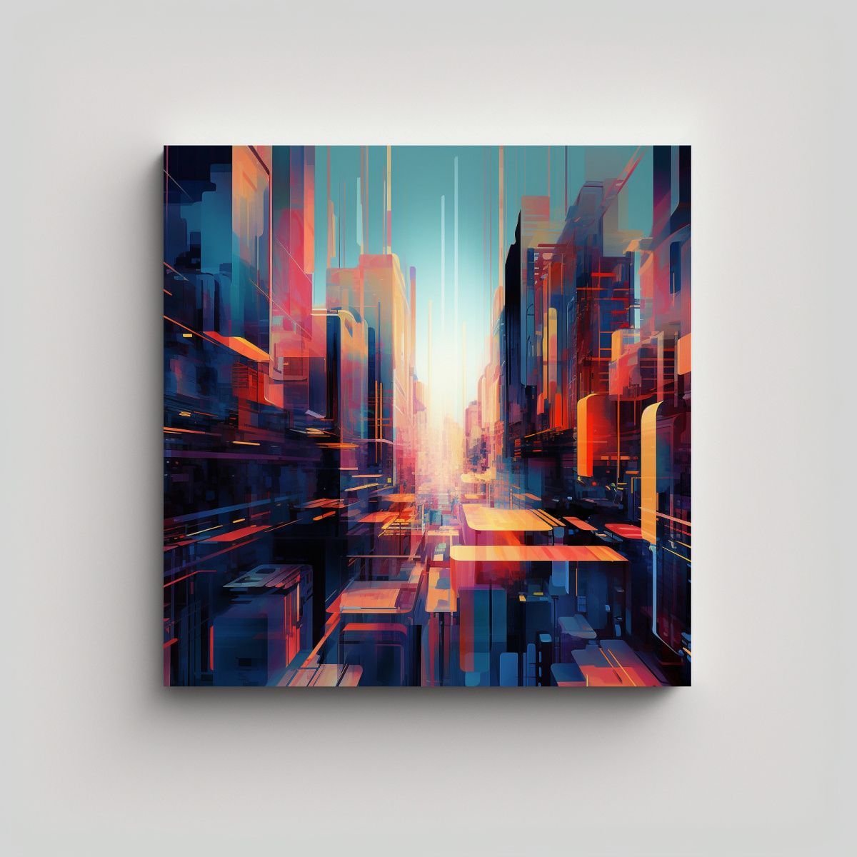 GENERICO - Pinturas De Decoración Urbana Abstracta Con 100x100 Cm