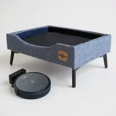 BLOCCARE - Cama de Mascotas - Talla XL EXTRA (110x80 cm) / Pata Metalica 12 cm (Gris)