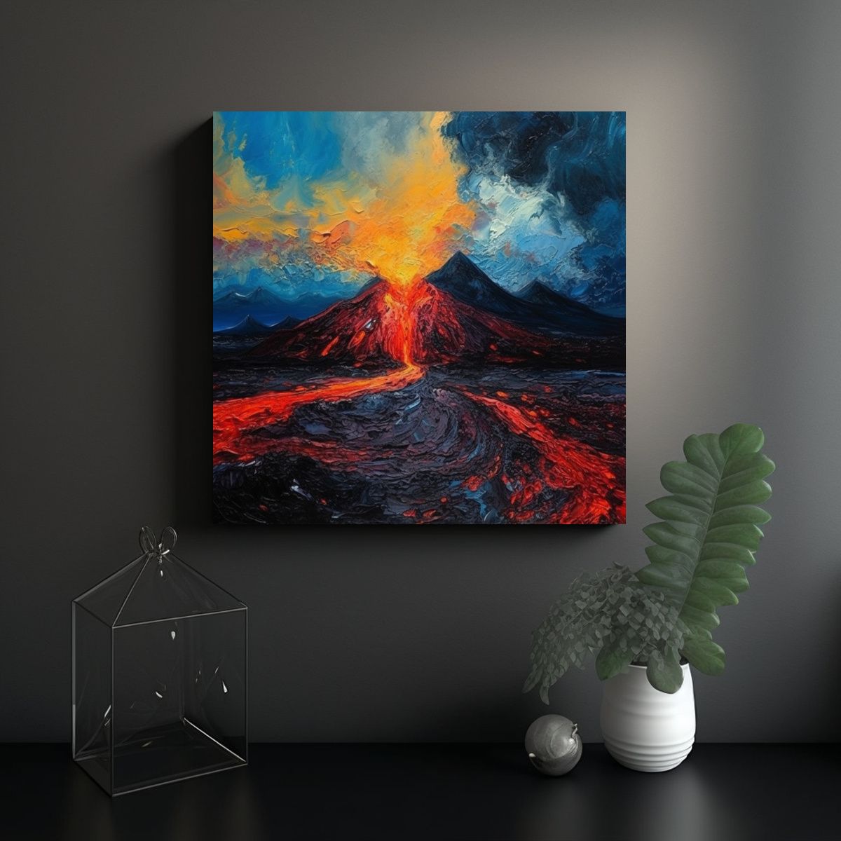 GENERICO - Tela En Bastidor Estilo Vincent Van Gogh 100x100 Cm