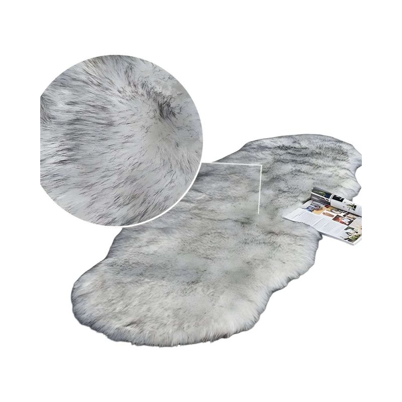 GENERICO - ALFOMBRAS DECORATIVAS CONEJO BLANCO CON GRIS