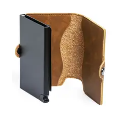 GENERICO - Billetera Tarjetero Anti Clonación Limited Slim Color con monedero