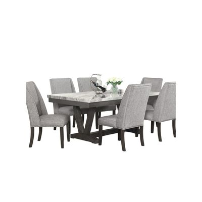 Imagen 2 del producto Juego de Comedor 6 Sillas Moderno Rodeus Mármol DC4093