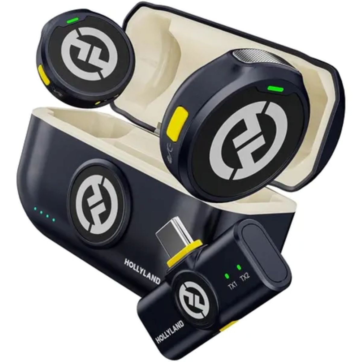 HOLLYLAND - Micrófonos Inalámbrico Hollyland Lark M2 Versión USB C Android Iphone