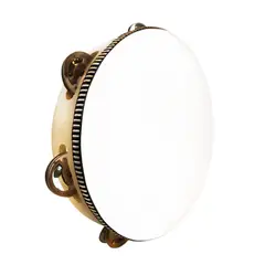 PUNTO STORE - Pandero Tambourine 10 Pulgadas Con 6 Sonajas - Ps