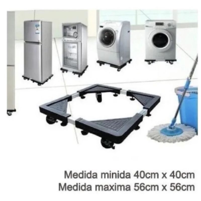 GENERICO - Base Ajustable Multiuso Ruedas Cocina