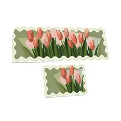 GENERICO - ALFOMBRAS DECORATIVAS ANTIDESLIZANTE FLORES