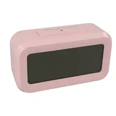 TECNOLAB - Reloj Digital LCD Rosado Con Alarma Y Termómetro - PS