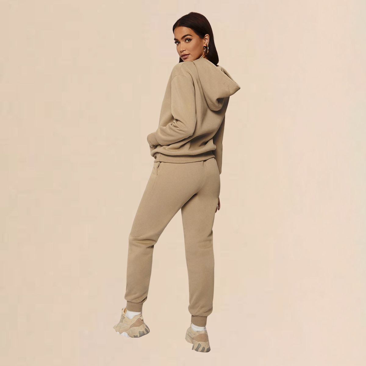 DESIGNERS - Conjunto Deportivo Mujer Buzo Polerón Con Capucha Algodon