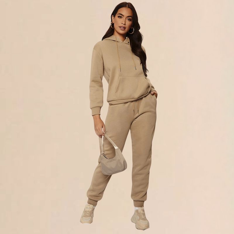 DESIGNERS - Conjunto Deportivo Mujer Buzo Polerón Con Capucha Algodon