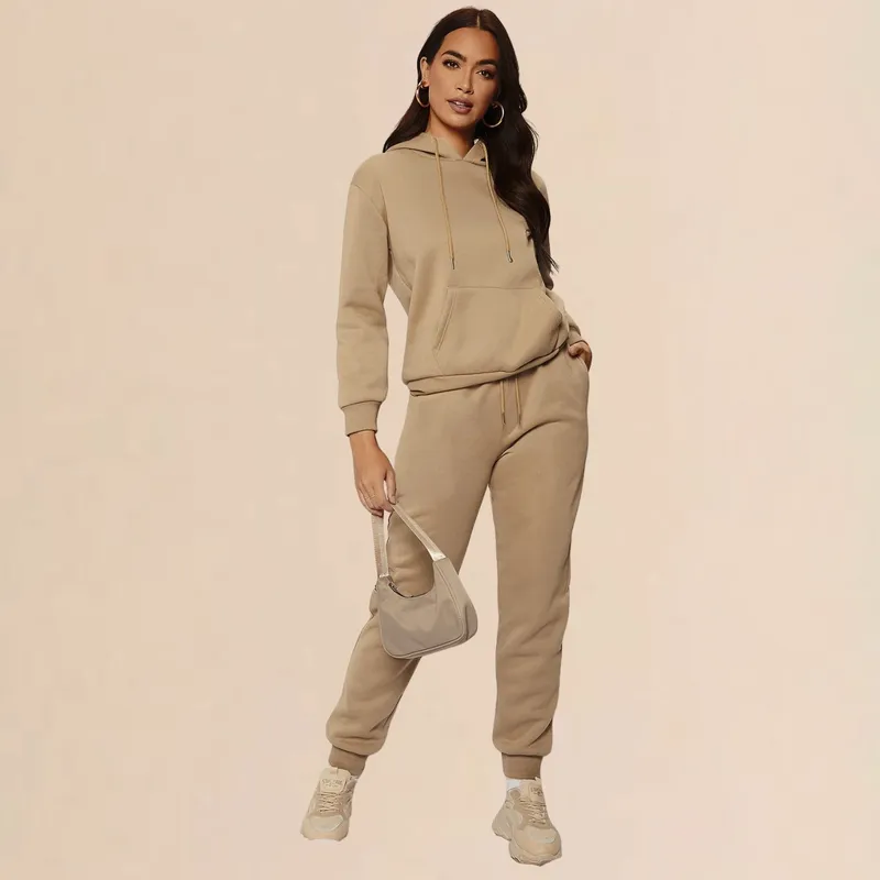 DESIGNERS - Conjunto Deportivo Mujer Buzo Polerón Con Capucha Algodon