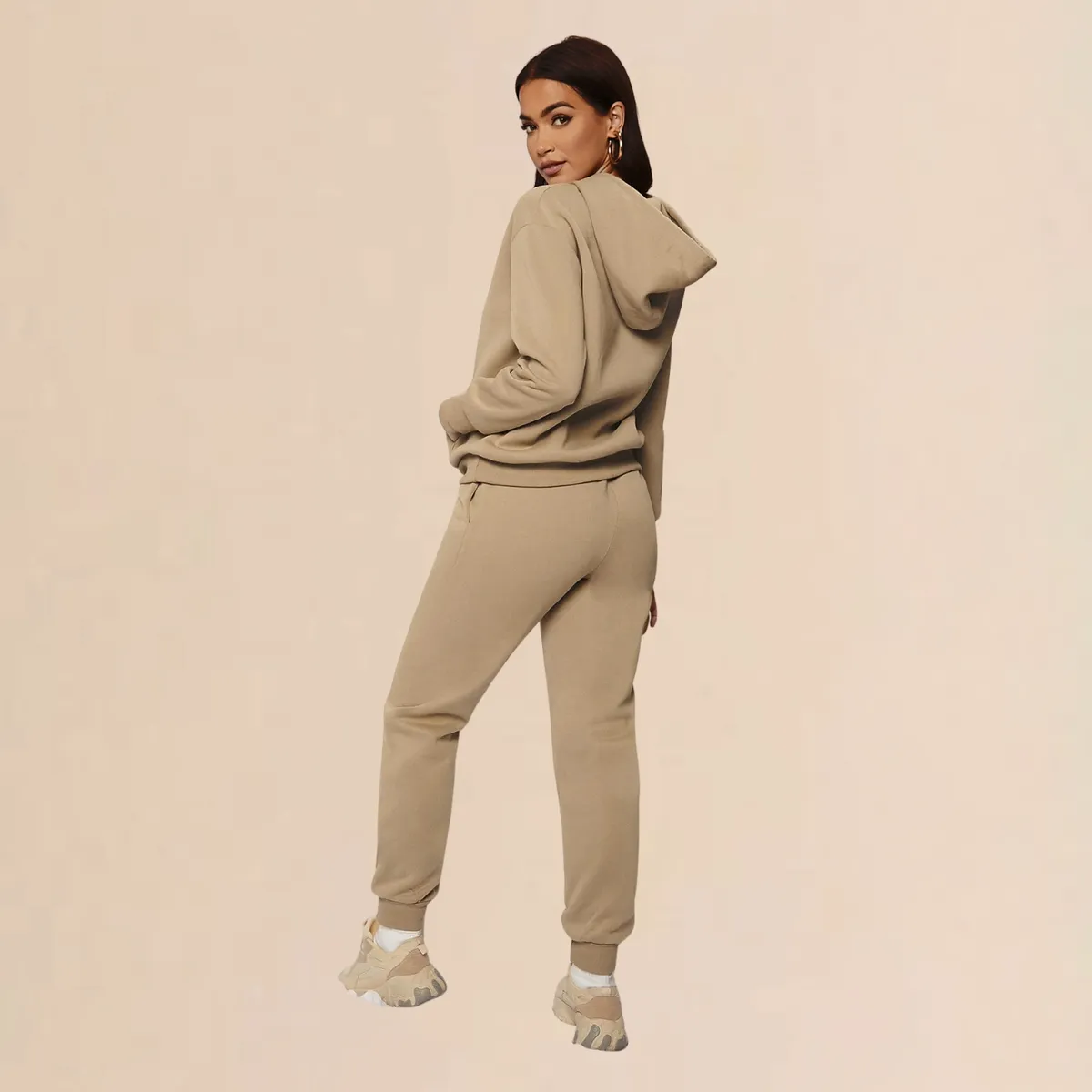 DESIGNERS - Conjunto Deportivo Mujer Buzo Polerón Con Capucha Algodon