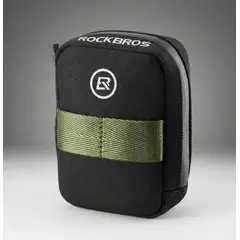 ROCKBROS - Bolso Sillín Compacto 0.3 LT Negro y Verde