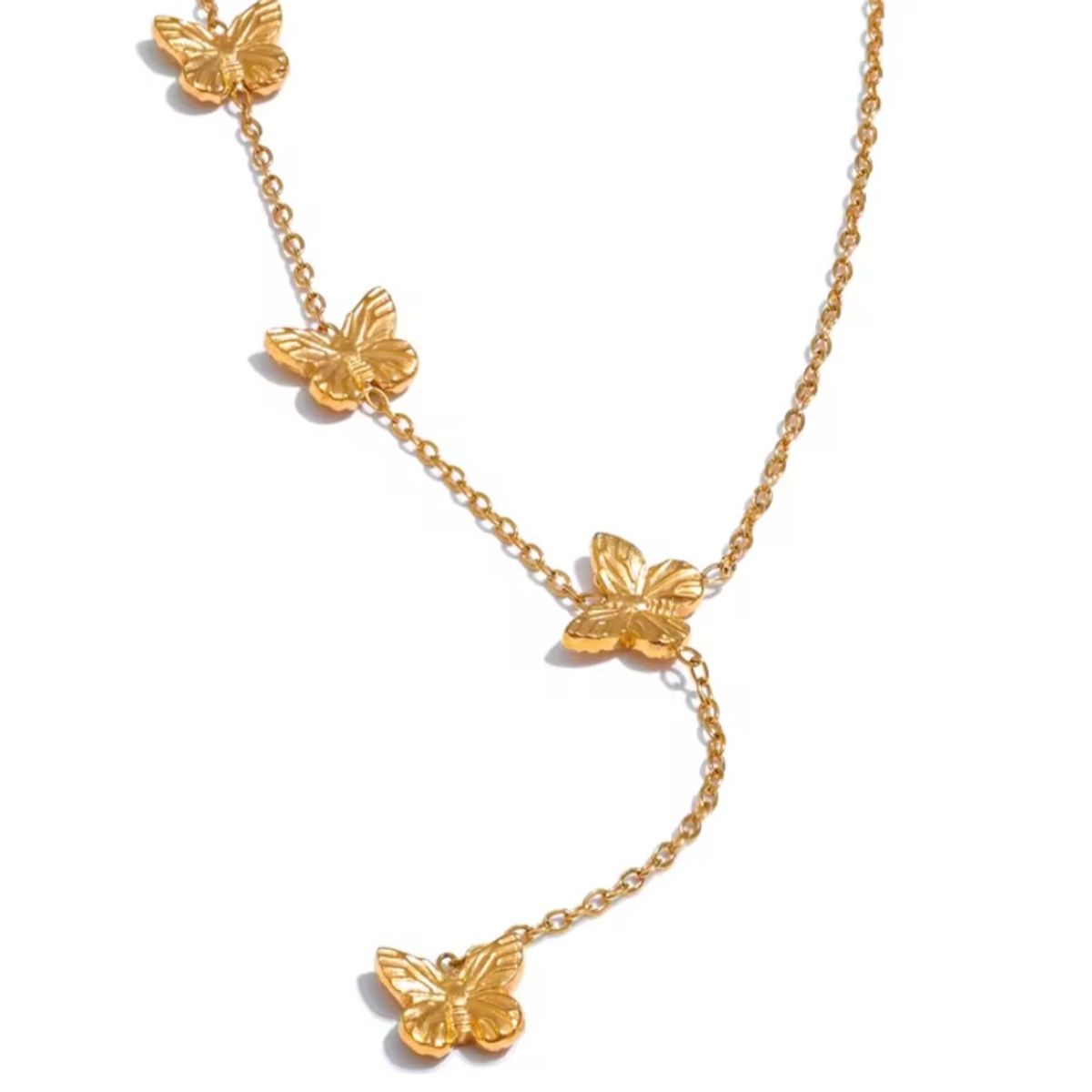 GENERICO - Collar MARIPOSA en enchape oro
