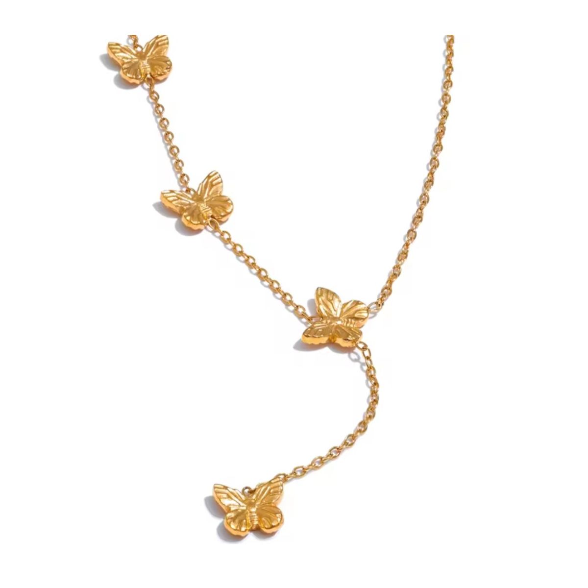 GENERICO - Collar MARIPOSA en enchape oro