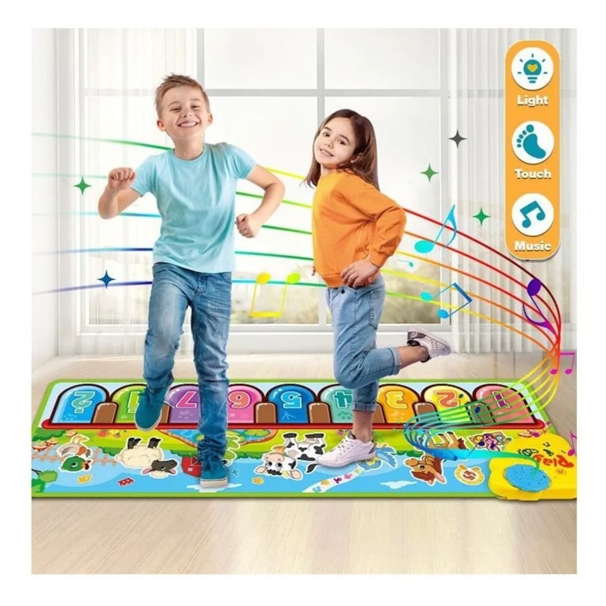 GENERICO - Alfombra De Baile Tapete De Piano Musical Para Niños