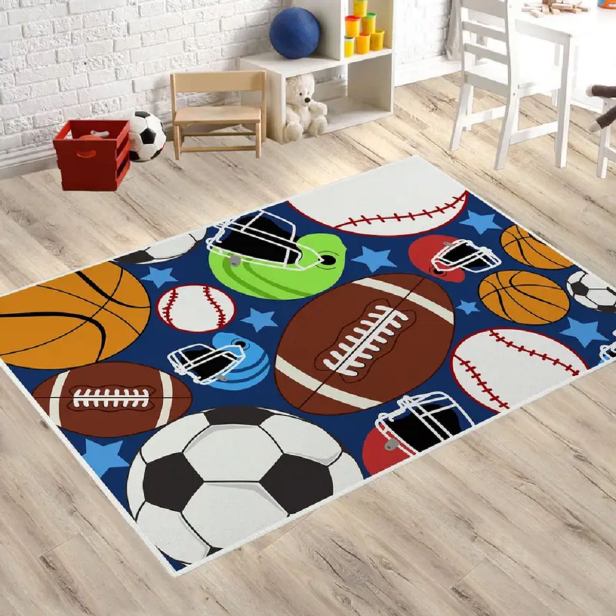 GENERICO - ALFOMBRA INFANTIL 120X170CM BALONES TF