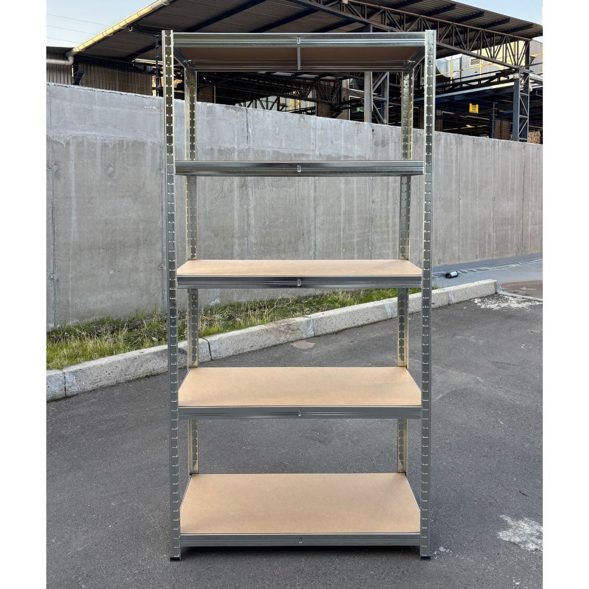 FULLRACK - Estante Metálico Lisboa Galvanizado 180x90x40 cm 375kg