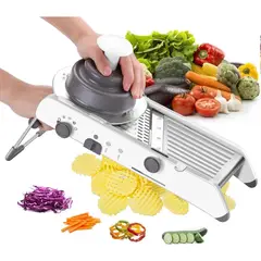 EVERSO - Rallador Picador Cortador Frutas Y Verduras Manual Multiuso Blanco