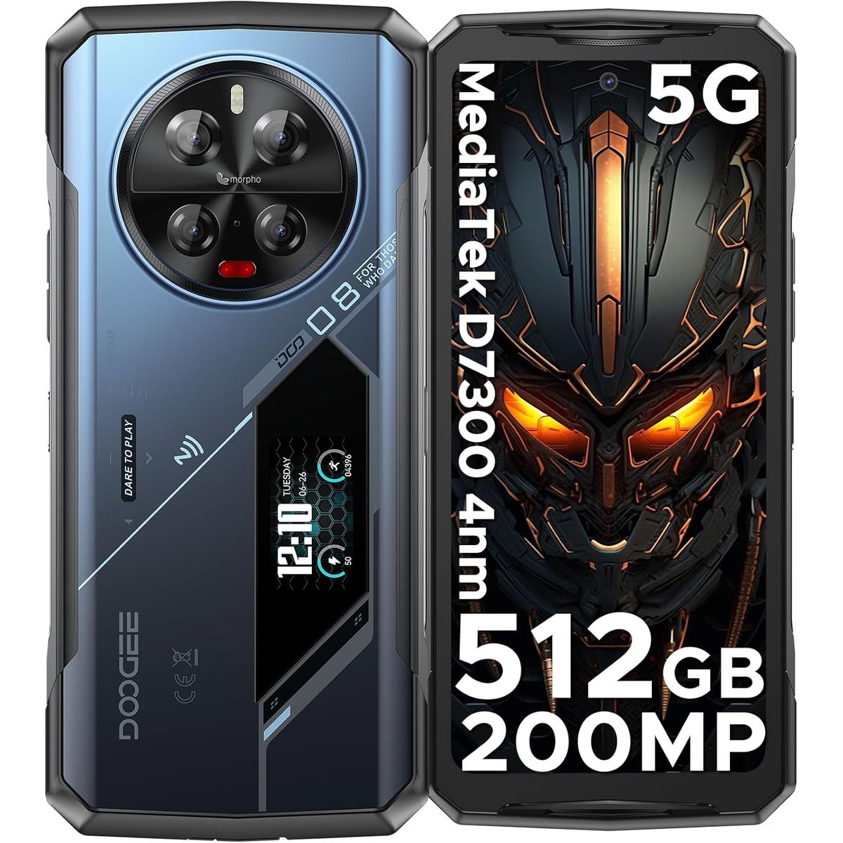 DOOGEE - Doogee V40 Pro 5G Celular 36GB+512GB 200MP 8680mAh Smartphone-azul