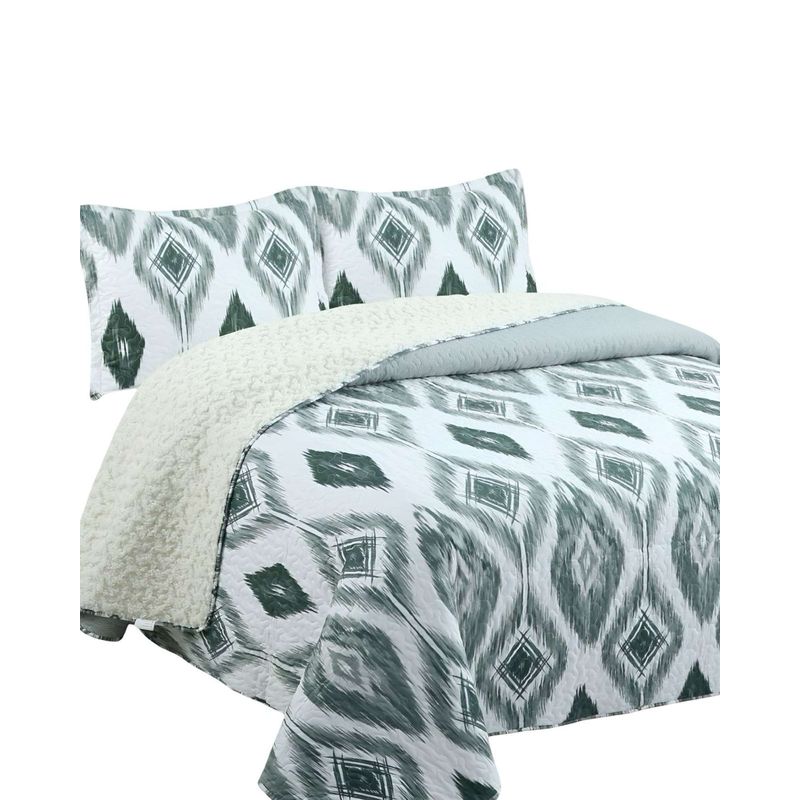 GENERICO - Quilt con sherpa 2 plaza 230 cm x 250 cm
