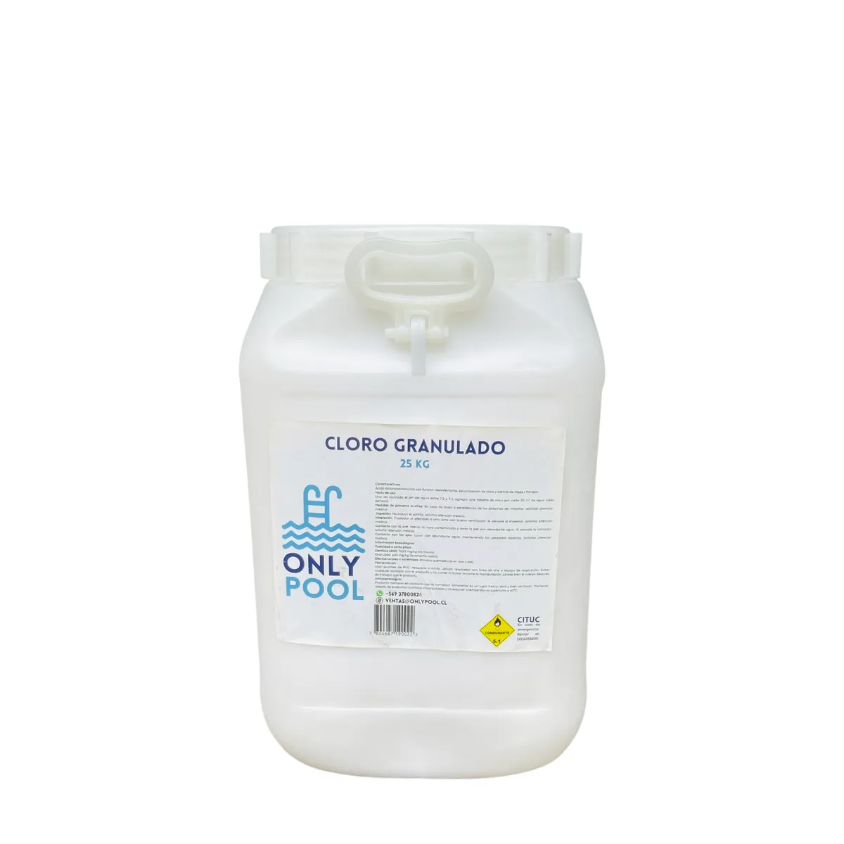 GENERICO - Cloro Piscina Granulado 25Kg- Only Pool