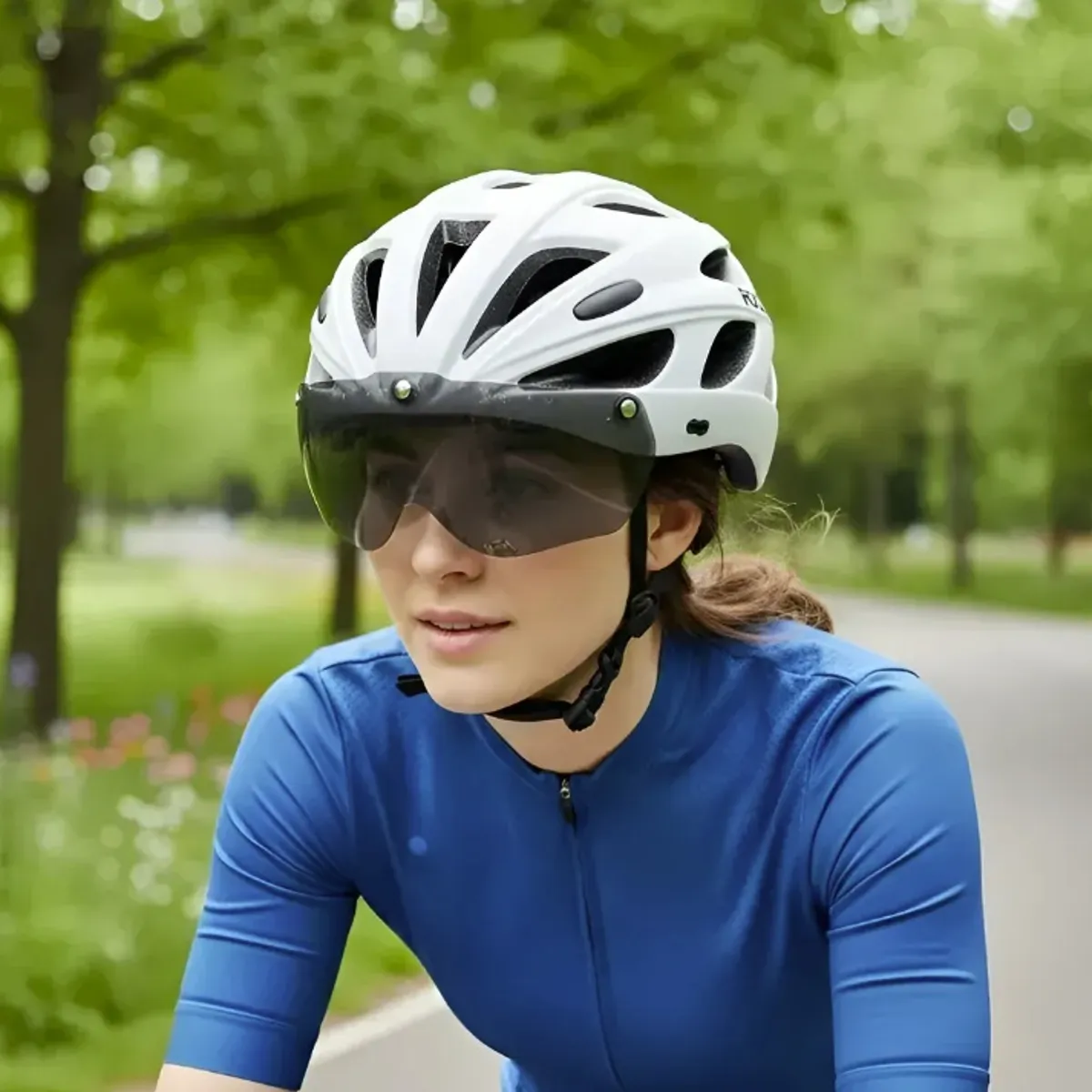 ROCKBROS - Casco Ciclismo Rockbros TT16 Blanco