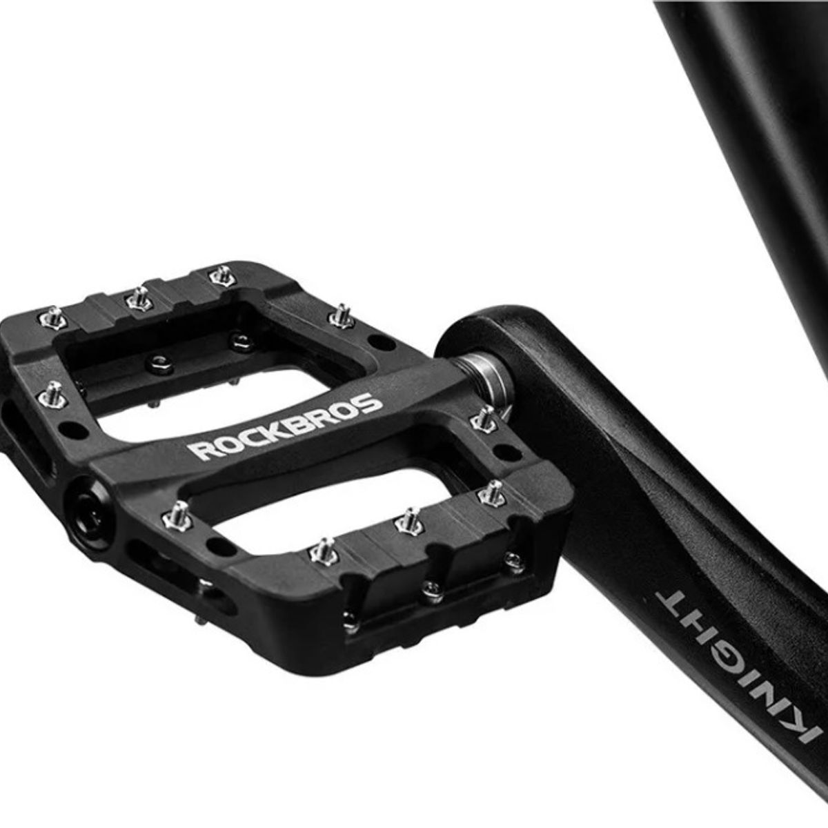 ROCKBROS - Pedales Plataforma Bicicleta Negro