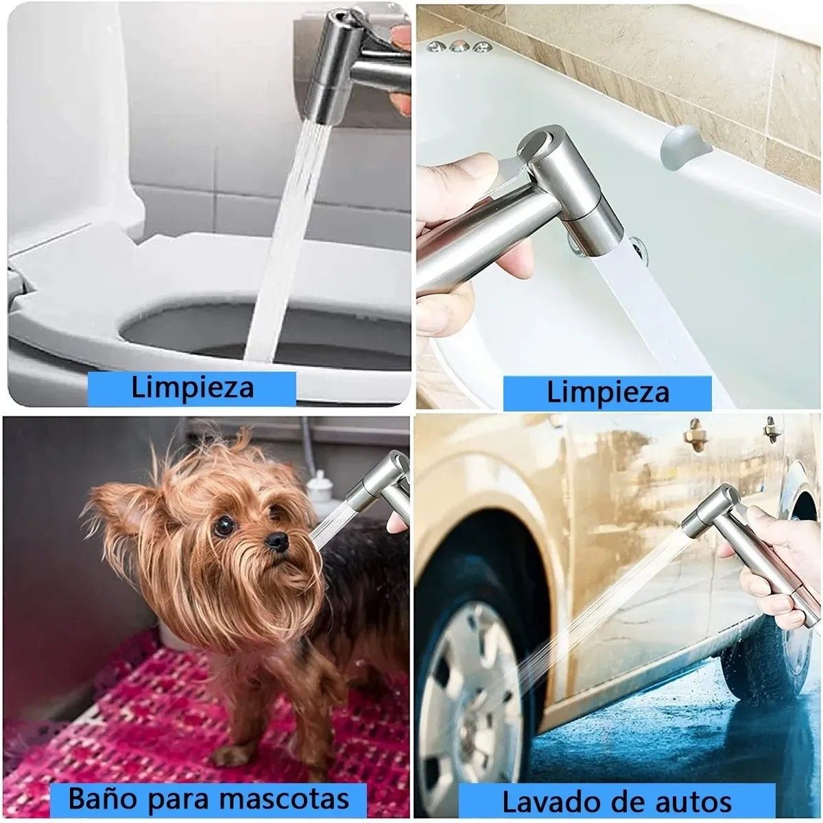 AIZO - Juego Completo Llave Bidet Ducha Arabe Para Wc Envios