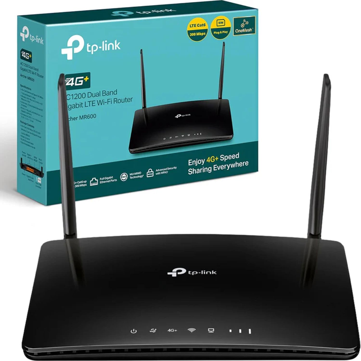 TP LINK Router Bam inalambrico Tp-Link MR600 4G 300Mb/s LTE Chip