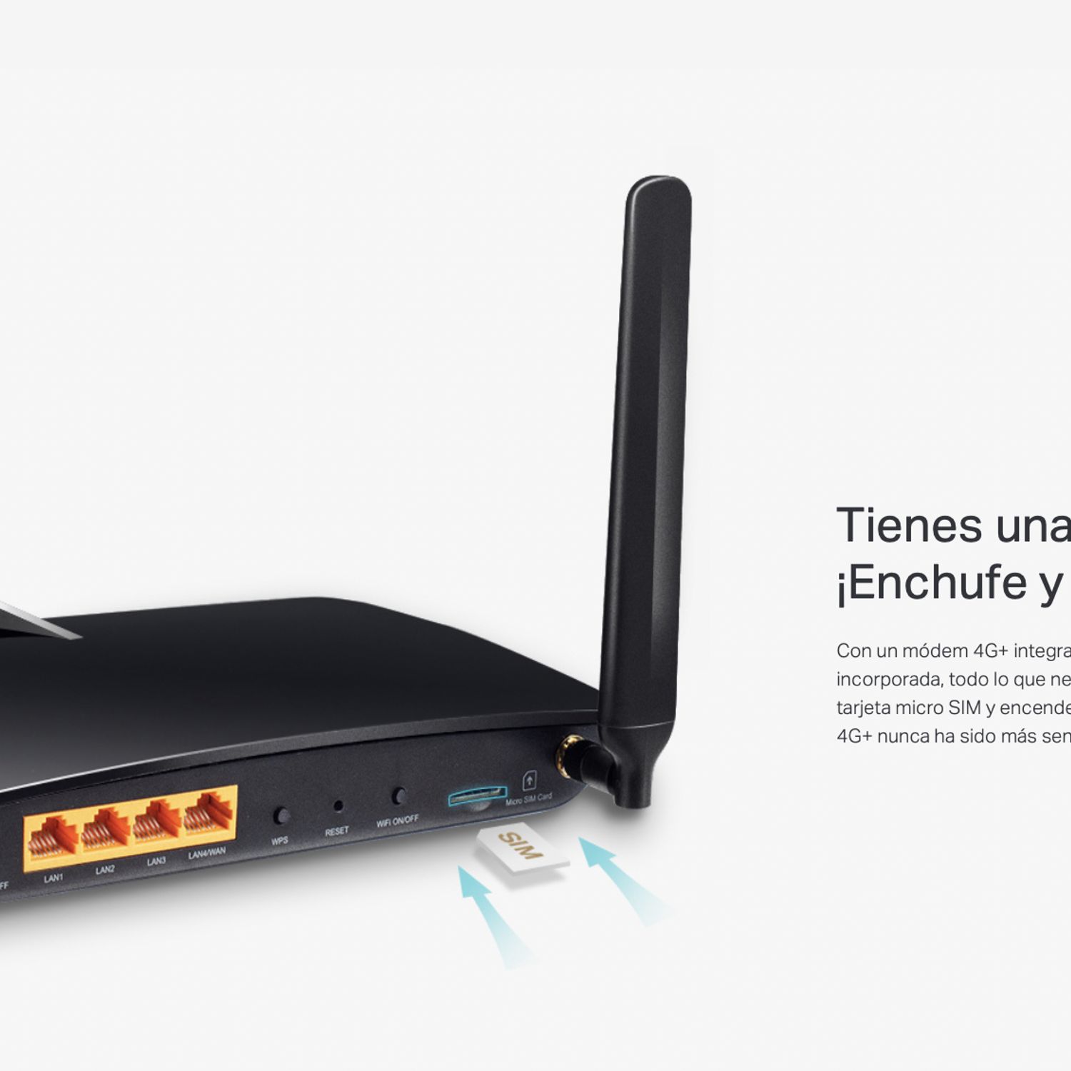 TP LINK Router Bam inalambrico Tp-Link MR600 4G 300Mb/s LTE Chip