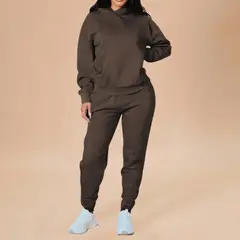 DESIGNERS - Conjunto Deportivo Mujer Buzo Polerón Con Capucha Algodon