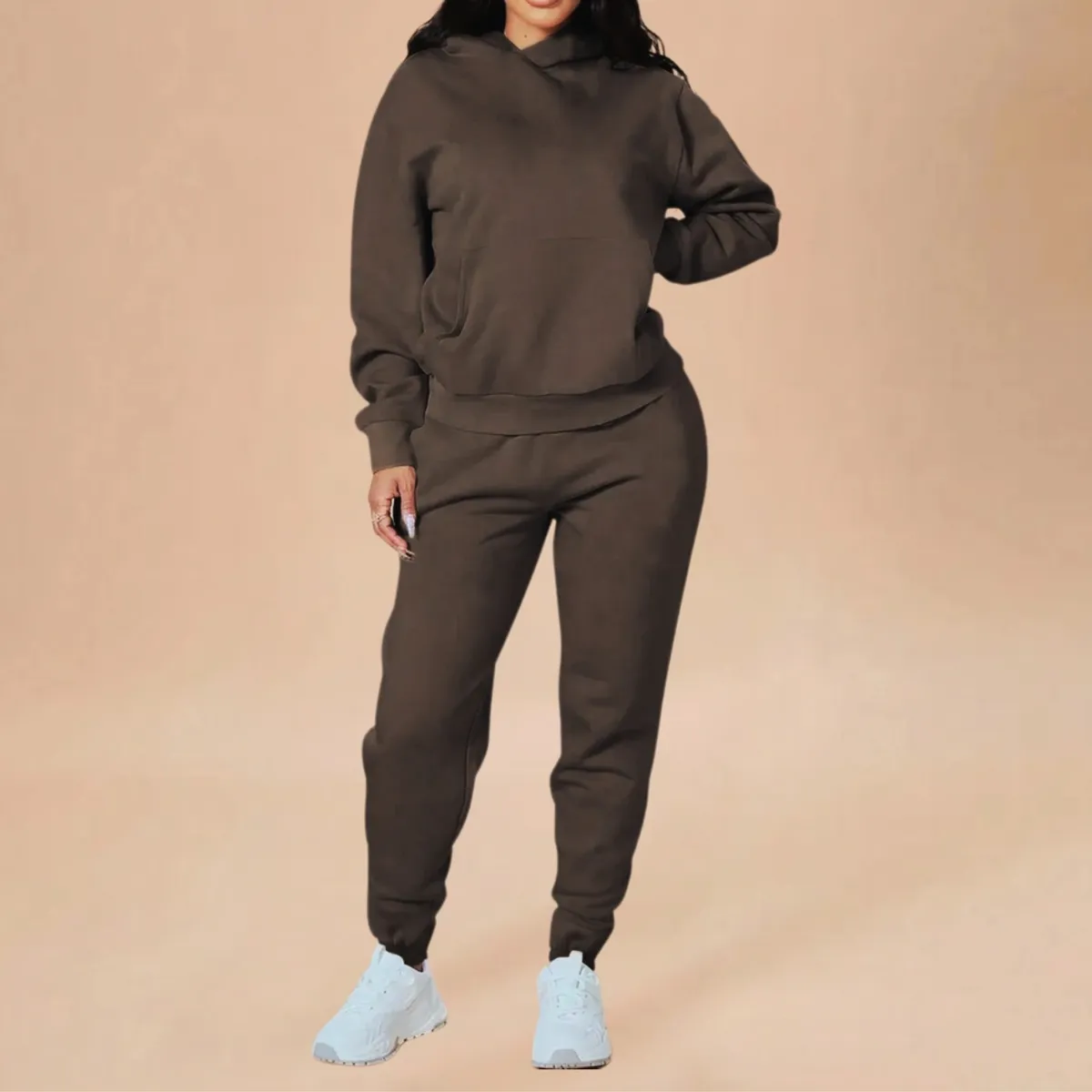 DESIGNERS - Conjunto Deportivo Mujer Buzo Polerón Con Capucha Algodon