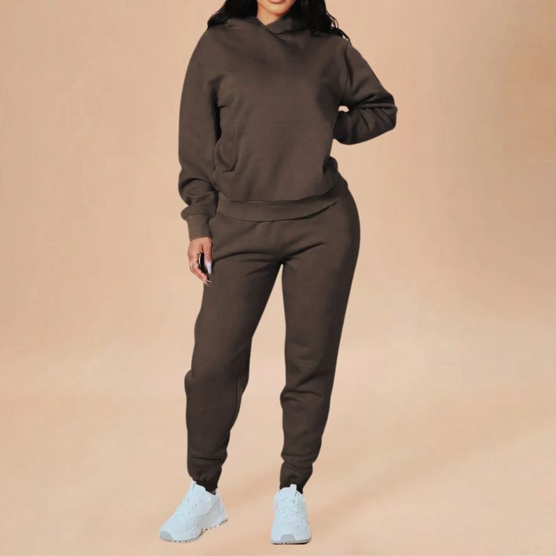 DESIGNERS - Conjunto Deportivo Mujer Buzo Polerón Con Capucha Algodon
