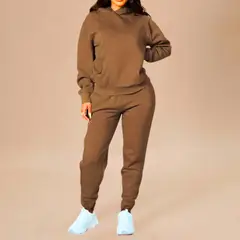 DESIGNERS - Conjunto Deportivo Mujer Buzo Polerón Con Capucha Algodon